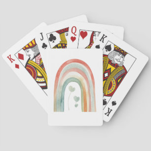 Jeu De Cartes Arc-en-ciel aquarelle boho