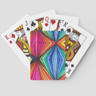 Jeu De Cartes Arc-en-ciel - Art optique géométrique