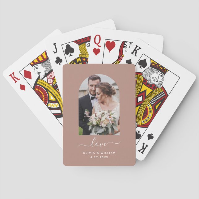 Jeu De Cartes Arche photo moderne | Terracotta Love (dos)