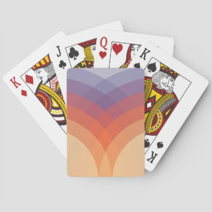 Jeu De Cartes Arches pastel violettes, orange et bleues