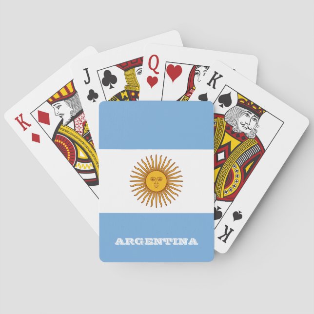Jeu De Cartes Argentine - Jeux du Drapeau, Argentine Jouer des c (dos)