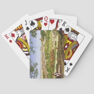 Jeu De Cartes Ariccia, Italie, 1860 (huile sur panneau)