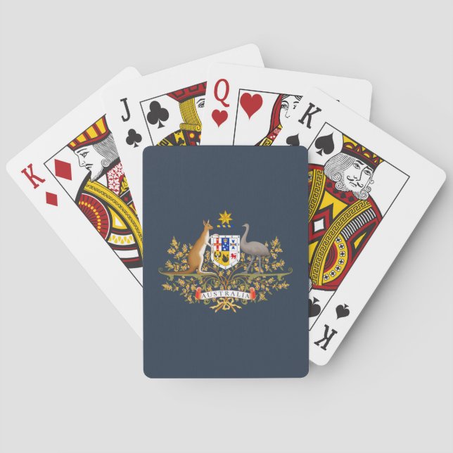 Jeu De Cartes Armoiries de l'Australie (dos)