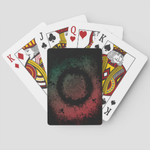 Jeu De Cartes Armoiries mexicaines Grunge