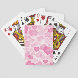 Jeu De Cartes Arrière - plan avec coeur