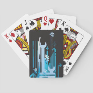 Jeu De Cartes Arrière - plan de demi-teinte technique 3