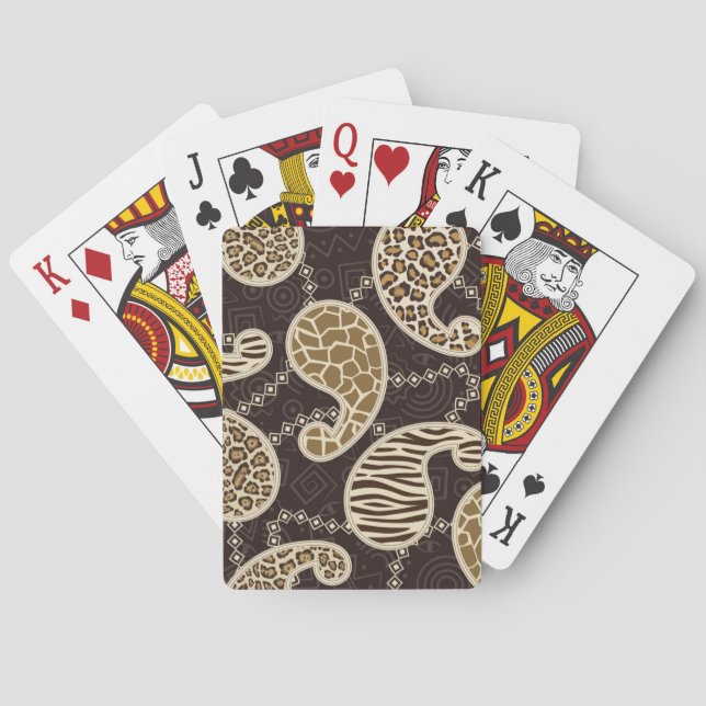 Jeu De Cartes Arrière - plan de style de Paisley (dos)