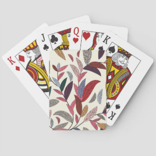 Jeu De Cartes Arrière - plan floral