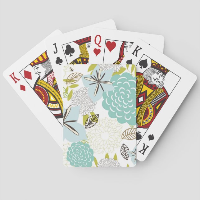 Jeu De Cartes Arrière - plan floral 5 (dos)