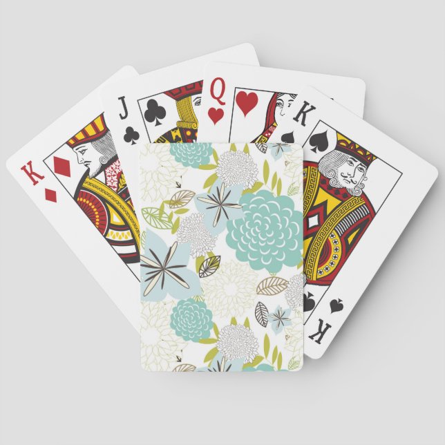 Jeu De Cartes Arrière - plan floral 5 (dos)
