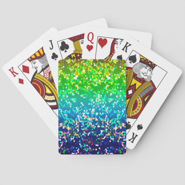 Jeu De Cartes Arrière - plan graphique de Parties scintillant de (dos)