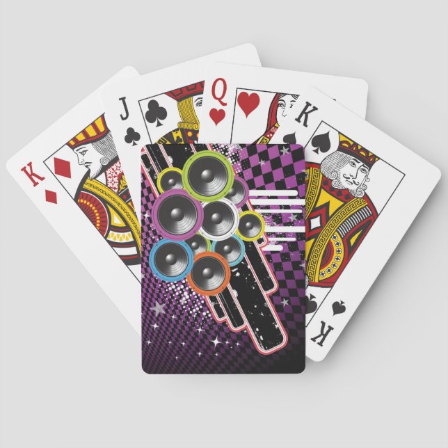Jeu De Cartes Arrière - plan grunge (dos)