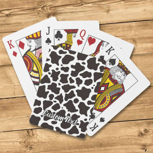 Jeu De Cartes Arrière - plan motif de vache