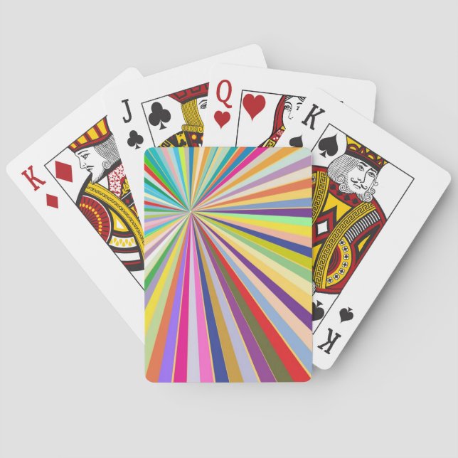 Jeu De Cartes Arrière - plan rayé frais (dos)