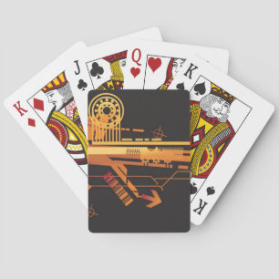 Jeu De Cartes Arrière - plan tramé technique 6