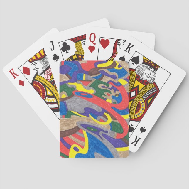 Jeu De Cartes Art Abstrait "Picasso Cat" (dos)
