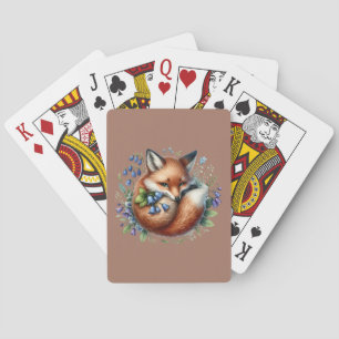 Jeu De Cartes Art botanique du renard floral