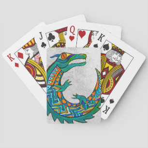 Jeu De Cartes Art de l'alligator tribal