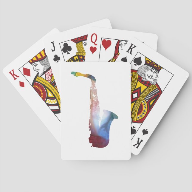 Jeu De Cartes Art de saxophone (dos)