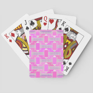 Jeu De Cartes Art Deco industrial chic - pink, mauve