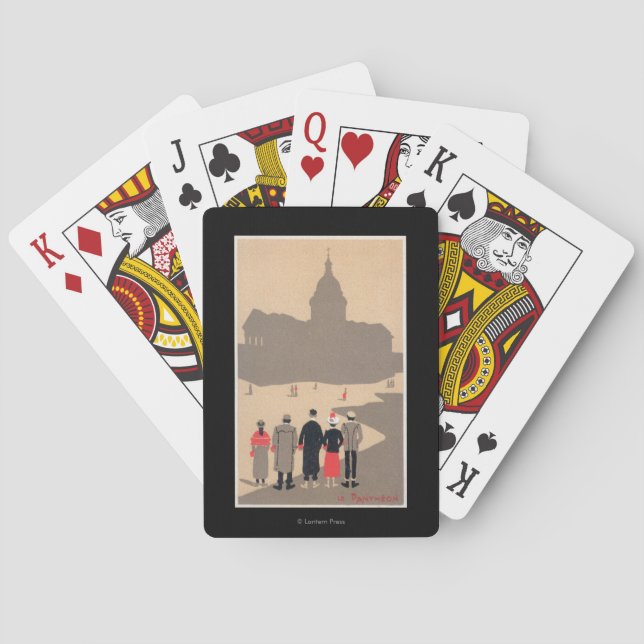 Jeu De Cartes Art déco SceneParis, France de Le Pantheon (dos)