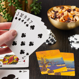 Jeu De Cartes Art du coucher du soleil