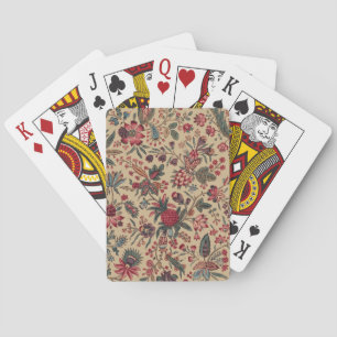 Jeu De Cartes Art floral de la tapisserie