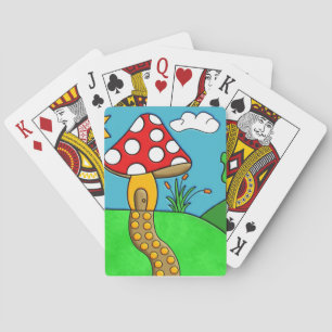 Jeu De Cartes Art fongique fantaisiste de la forêt
