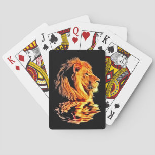 Jeu De Cartes Art Lion Retro