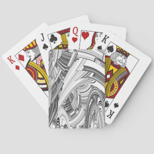 Jeu De Cartes Art moderne créatif noir et blanc