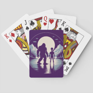 Jeu De Cartes Art paranormal Bigfoot Alien OVNI Cryptide