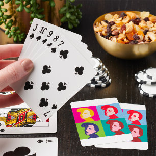 Jeu De Cartes Art pop féminin rétro
