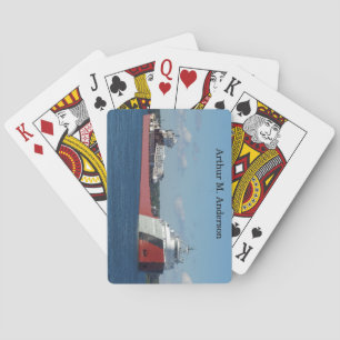 Jeu De Cartes Arthur M. Anderson jouant aux cartes