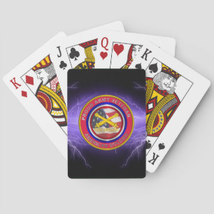Jeu De Cartes Artillerie de campagne Soldat Éclairage noir