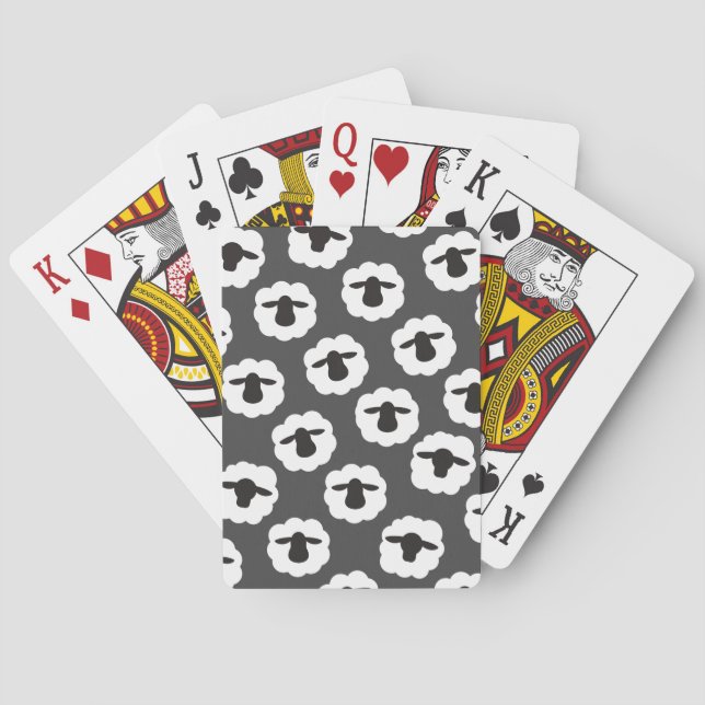 Jeu De Cartes Artisanat de l'amour des fibres de mouton (dos)