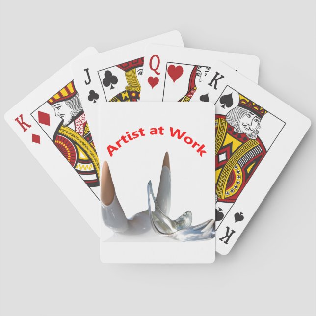 Jeu De Cartes Artiste au travail (dos)