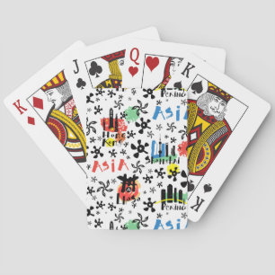 Jeu De Cartes Asie   Motif de symboles