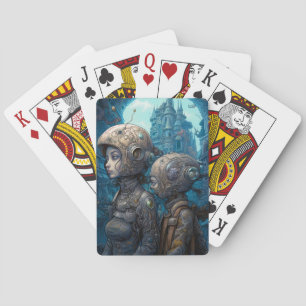 Jeu De Cartes Astronaut Girls Surreal Science Fiction