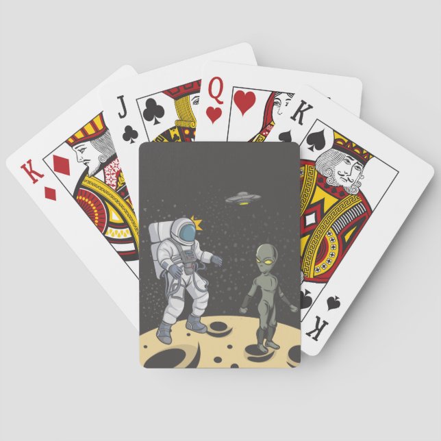 Jeu De Cartes Astronaute et alien (dos)