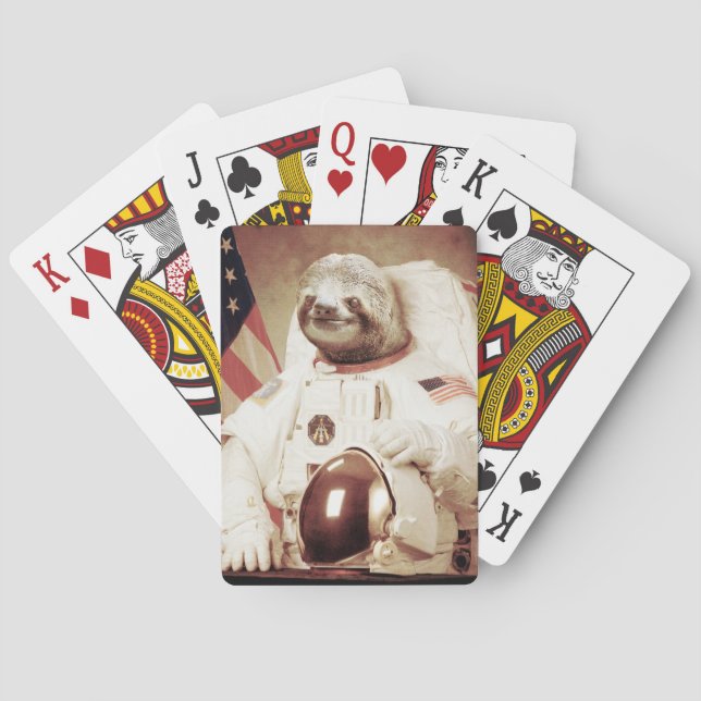 Jeu De Cartes Astronaute Paresseux (dos)