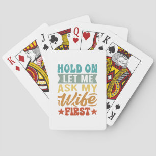 Jeu De Cartes Attends, laisse-moi demander à ma femme d'abord -
