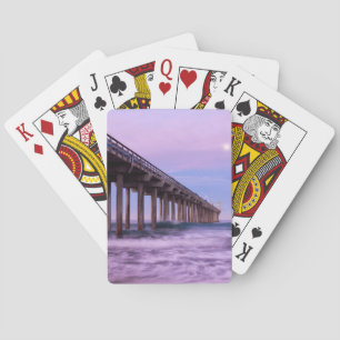 Jeu De Cartes Aube violette sur la jetée, Californie
