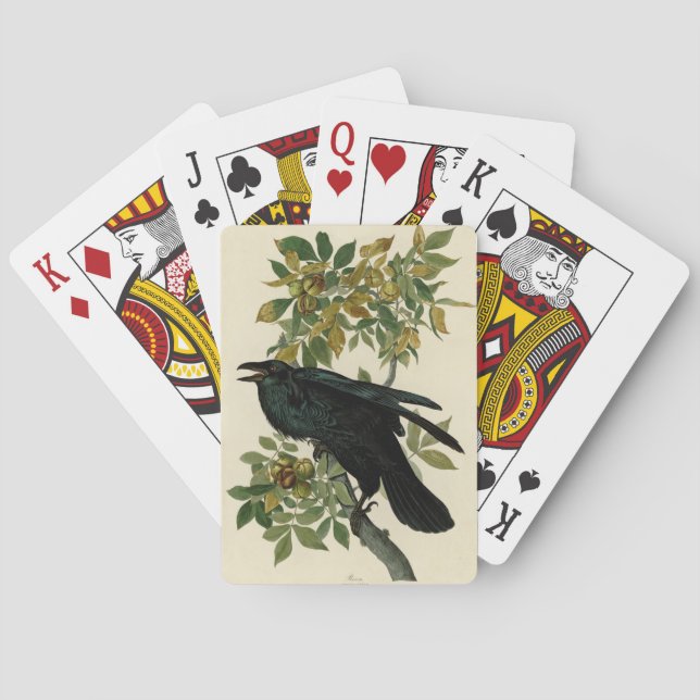 Jeu De Cartes Audubon Raven Oiseau classique (dos)