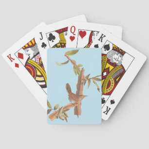 Jeu De Cartes Audubon's Bewick's Long Tailed Wren Song Bird