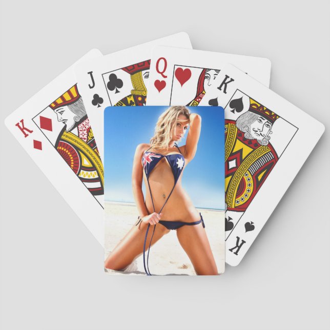 Jeu De Cartes Aussie Bikini Babe jouer aux cartes (dos)