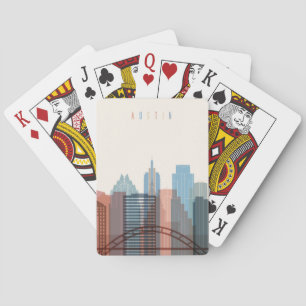 Jeu De Cartes Austin, Texas   Ville Skyline