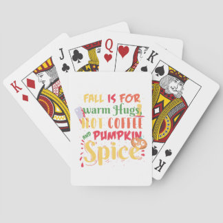 Jeu De Cartes Automne Halloween d'épice de citrouille