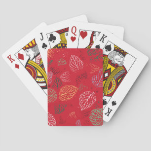 Jeu De Cartes Automne, Motif Feuille