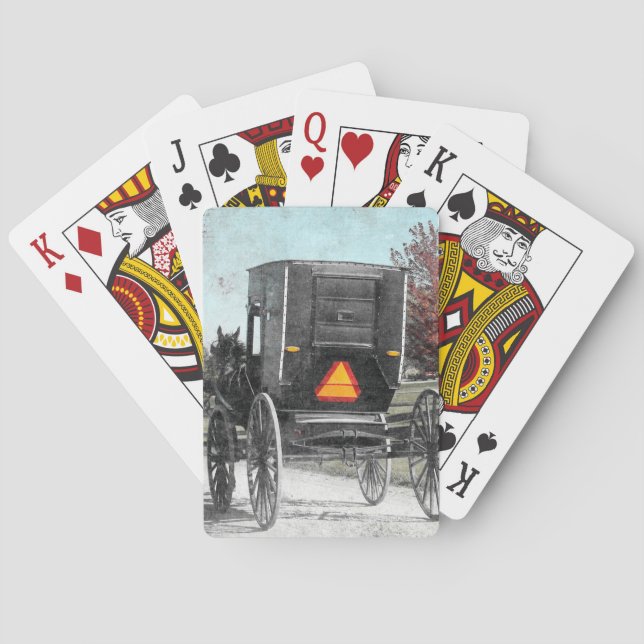 Jeu De Cartes Autumn Amish Buggy (dos)