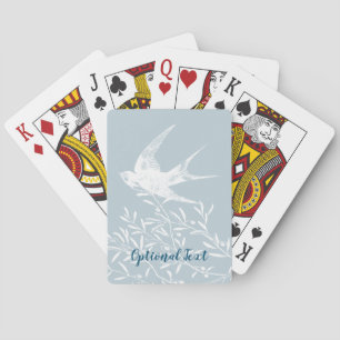 Jeu De Cartes Avaler l'oiseau survolant les branches d'olivier